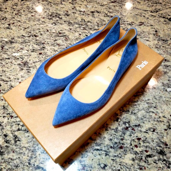 Christian Louboutin Shoes - NEW Christian Louboutin Ballalla Suede Flat 37.5